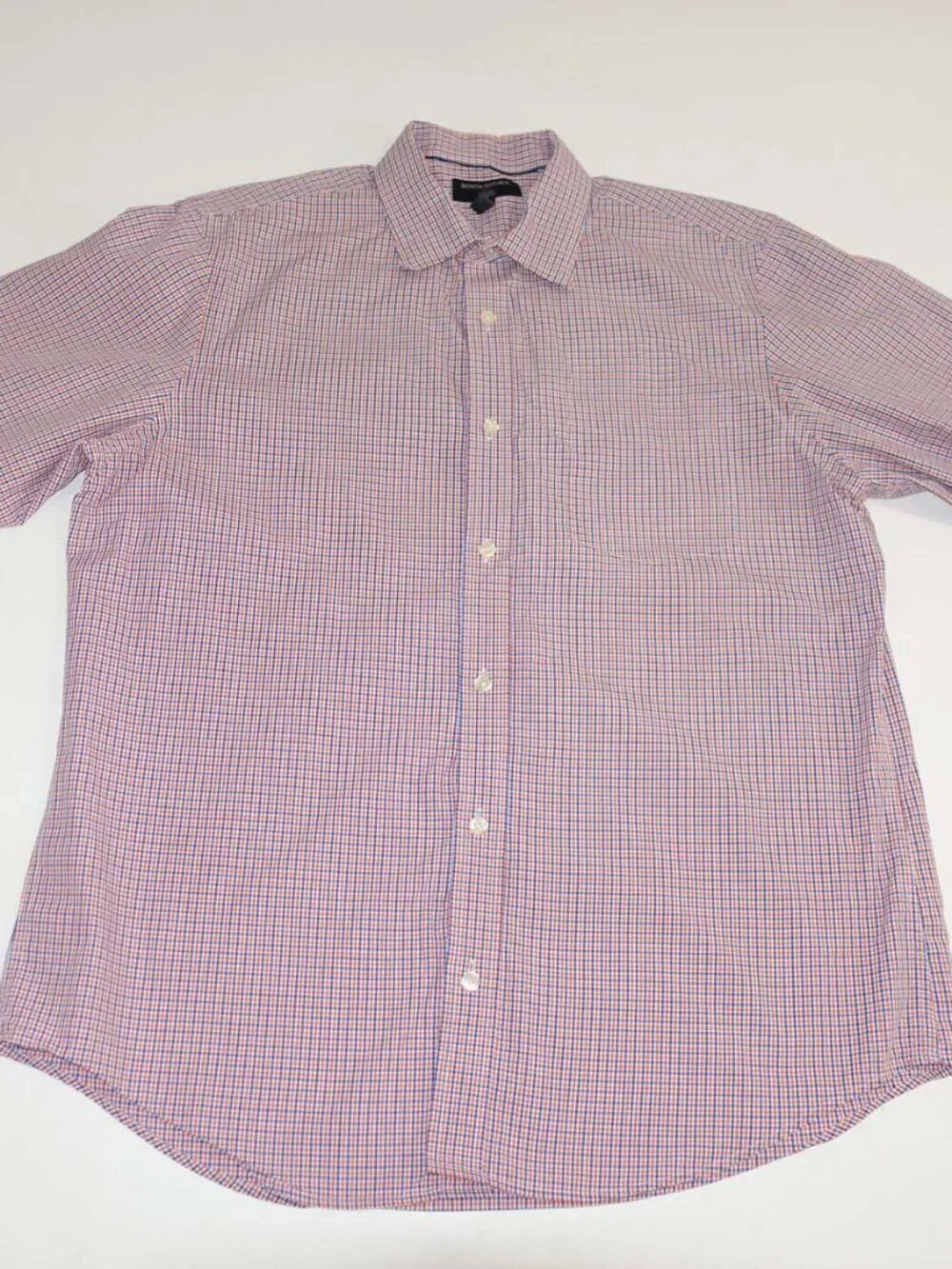 Banana Republic Men's Non Iron Classic Fit Dress Shirt Large 16 - 16.5 Check